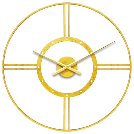 Infinity Instruments Astro - 24" Round Gold Metal Frame, Metal Hands 20237GD